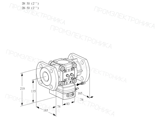 Kromschroder VRH 350F05AE/MM/PP — регулятор расхода газа — 88030969