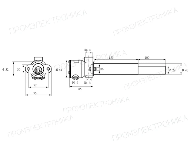 Kromschroder ZKIH 150/100R — запальная горелка — 84199410