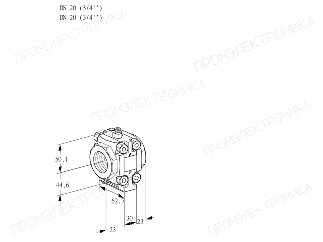 Kromschroder VMV 120N05P — регулятор расхода газа — 88013232