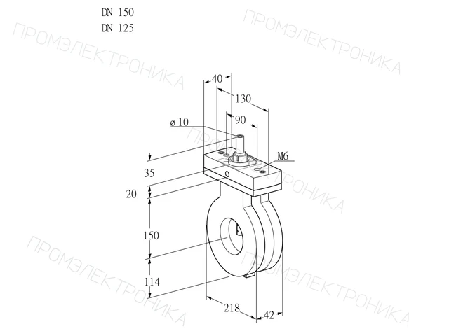Kromschroder BVA 150/125Z05F — дисковая поворотная заслонка — 88302486