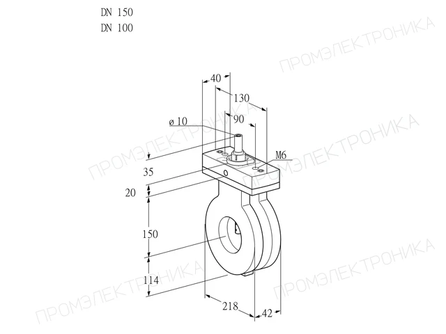 Kromschroder BVA 150/100Z05F — дисковая поворотная заслонка — 88301862