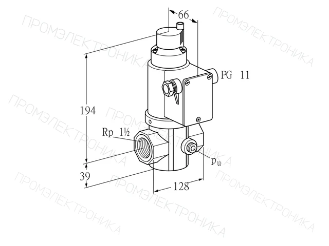 Kromschroder VG 40/32R02LK31DMVZ — электромагнитный газовый клапан — 85208257