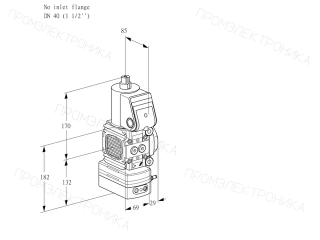 Kromschroder VAH 2T-/40N/NQAA — регулятор расхода газа — 88026214