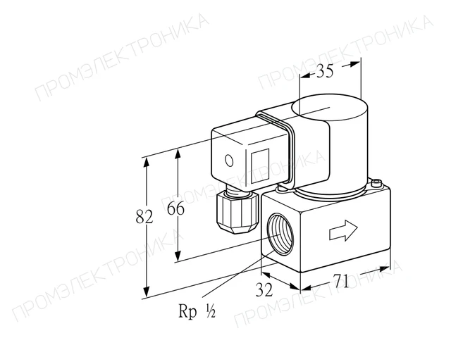 Kromschroder VG 15/10R01K6 — электромагнитный газовый клапан — 85234030