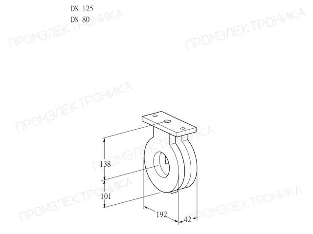 Kromschroder BVA 125/80Z05 — дисковая поворотная заслонка — 88300118