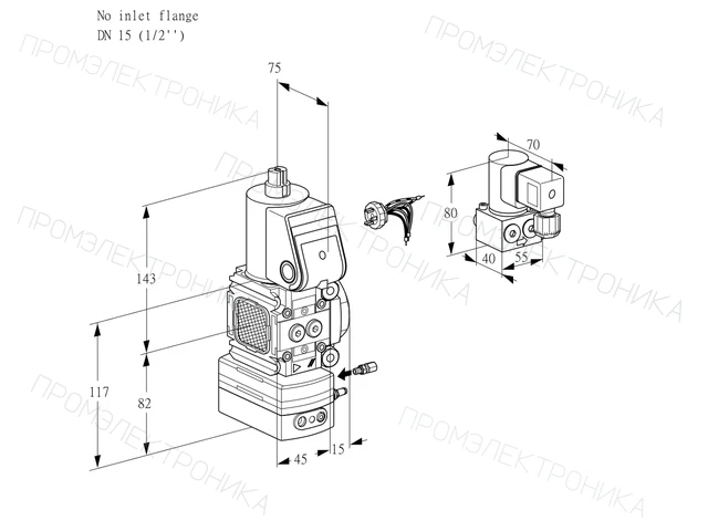 Kromschroder VAG 1-/15R/NWBE — регулятор соотношения газ/воздух — 88032180