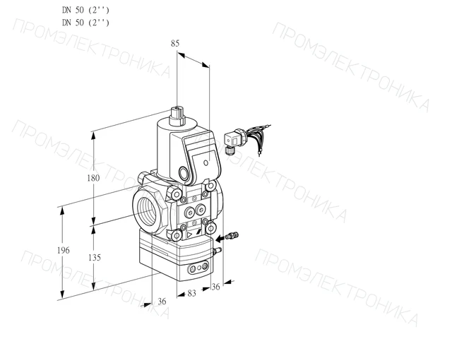 Kromschroder VAG 350R/NWAK — регулятор соотношения газ/воздух — 88032296