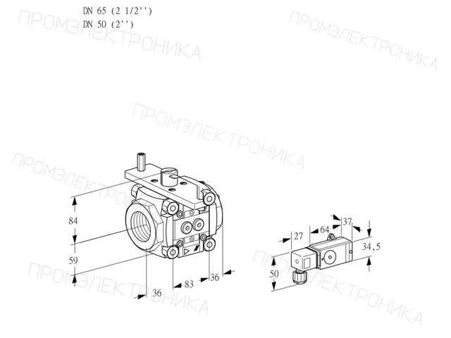 Kromschroder VFC 365/50R05-322-MM — линейный регулятор расхода — 88302594