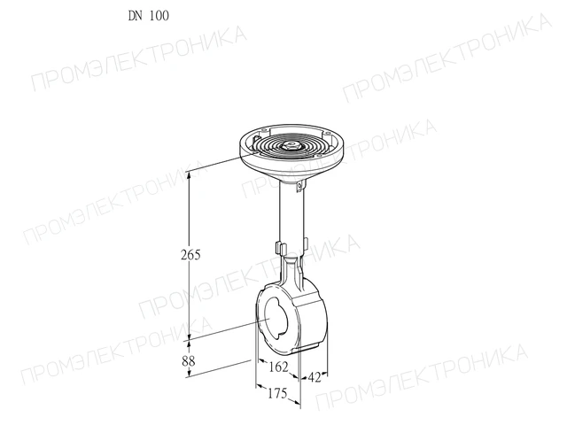Kromschroder BVH 100Z01A — дисковая поворотная заслонка — 88300160