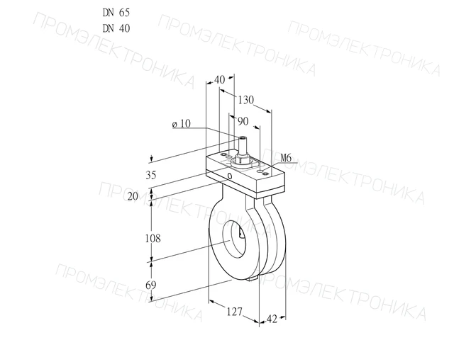 Kromschroder BVA 65/40Z05F — дисковая поворотная заслонка — 88302839