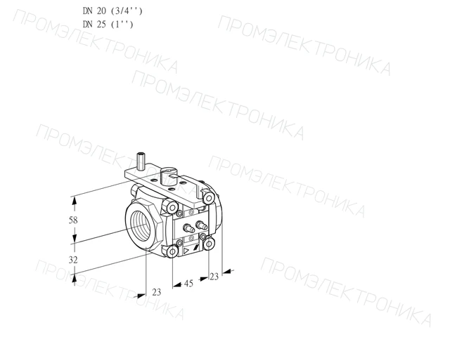 Kromschroder VFC 120/25R05-15MMPP — линейный регулятор расхода — 88303006