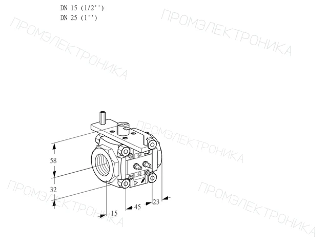 Kromschroder VFC 115/25R05-20MMPP — линейный регулятор расхода — 88302989