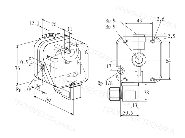 Kromschroder DG 150NG-9 — реле давления — 84447745