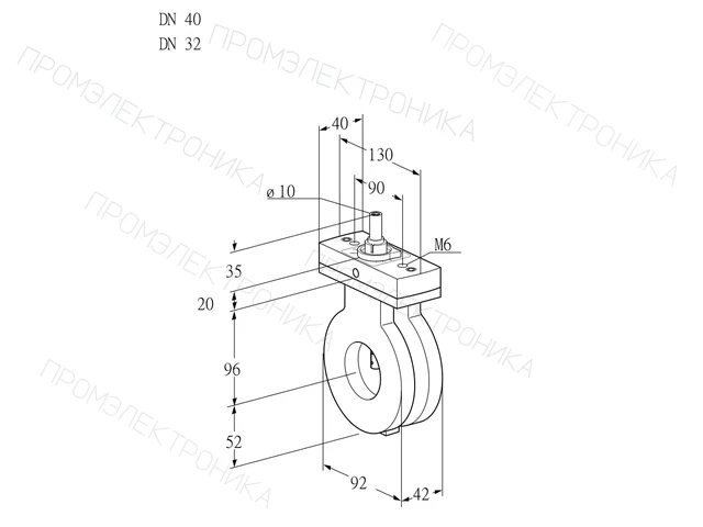 Kromschroder BVA 40/32Z05F — дисковая поворотная заслонка — 88303444