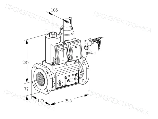Kromschroder VCS 665F05NLWRE/PPPP/PPEP — двойной электромагнитный газовый клапан — 88207473