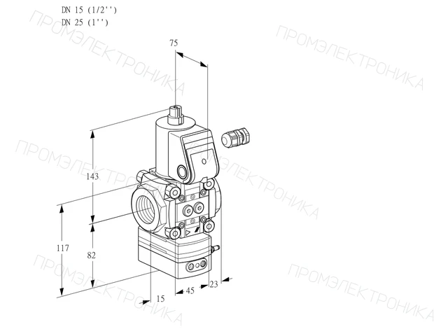 Kromschroder VAD 115/25R/NW-100A — регулятор давления газа — 88029686