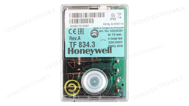 Автомат горения Honeywell TF 834.3 rev.A — 02234GR