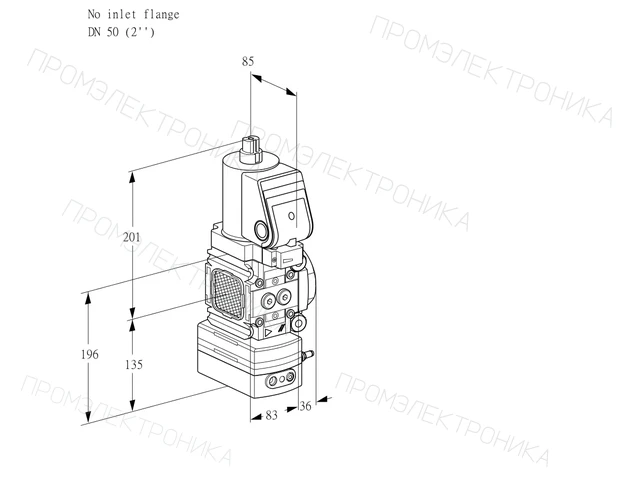 Kromschroder VAG 3T-/50N/NQGRAA — регулятор соотношения газ/воздух — 88030660