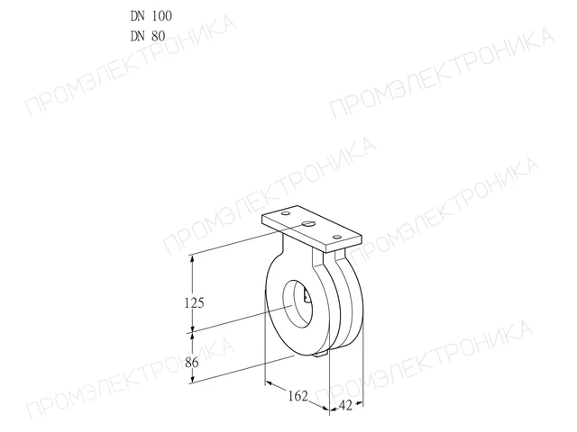 Kromschroder BVA 100/80Z05 — дисковая поворотная заслонка — 88300110