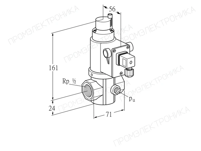 Kromschroder VG 15R02LT6L1D — электромагнитный газовый клапан — 85205171