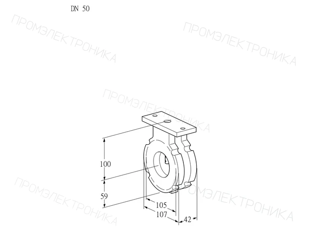 Kromschroder BVG 50W05 — дисковая поворотная заслонка — 88300142