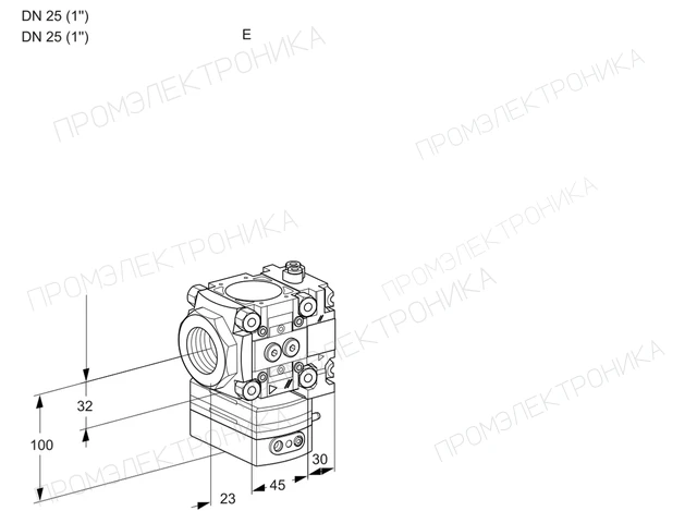 Kromschroder VRH 1T25N/25N05HAVR/PP/PP — регулятор расхода газа — 88100434