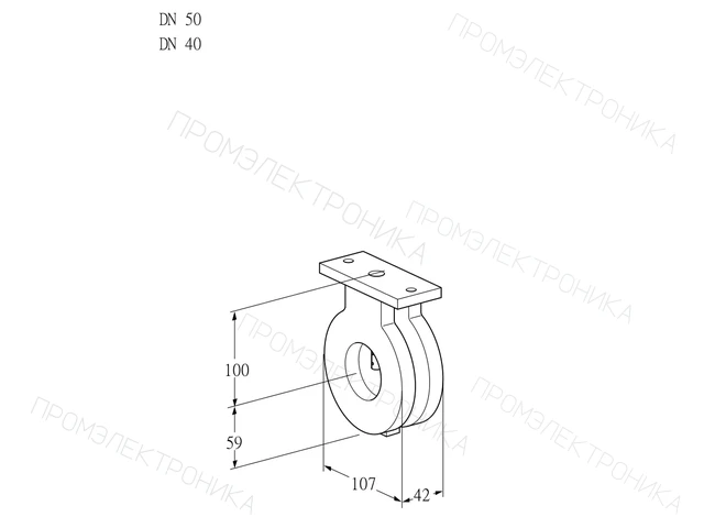 Kromschroder BVA 50/40Z05 — дисковая поворотная заслонка — 88300107