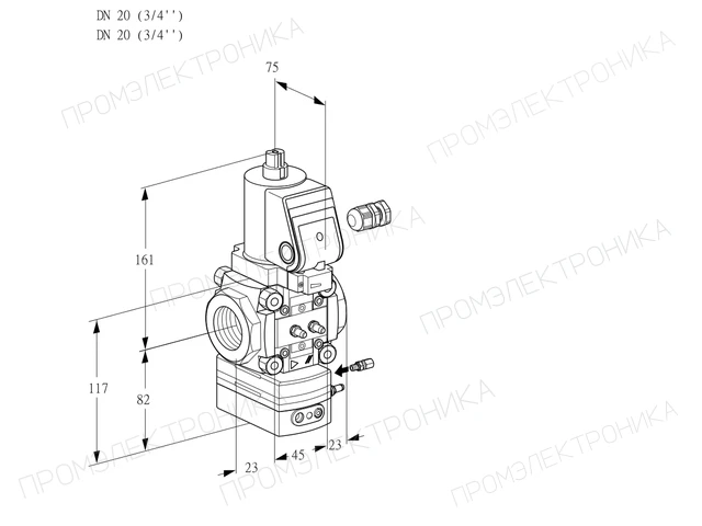 Kromschroder VAG 120R/NQGRAE — регулятор соотношения газ/воздух — 88033466