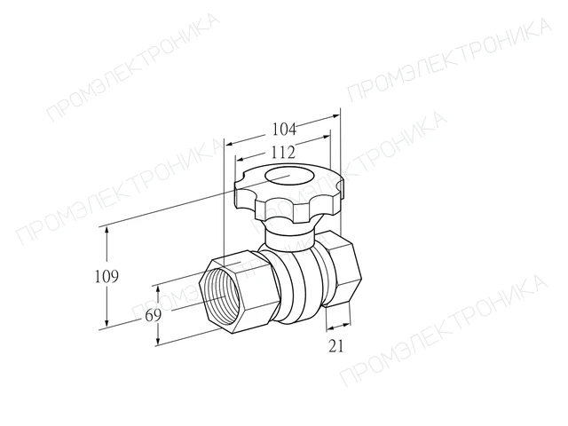 Kromschroder GEHV 40 — регулировочный кран — 03152264