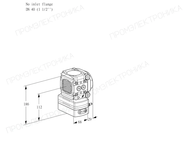 Kromschroder VRH 2T-/40N05AA/PP/PP — регулятор расхода газа — 88030528