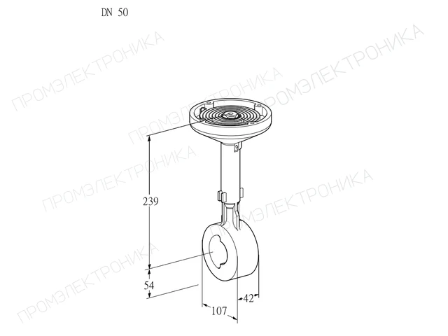 Kromschroder BVH 50Z01A — дисковая поворотная заслонка — 88300157