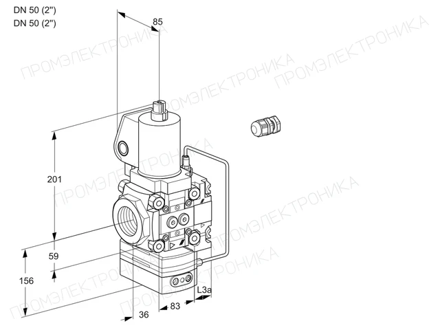 Kromschroder VAH 3E50R/50R05HEVWGL/PP/PP — регулятор расхода газа — 88107653