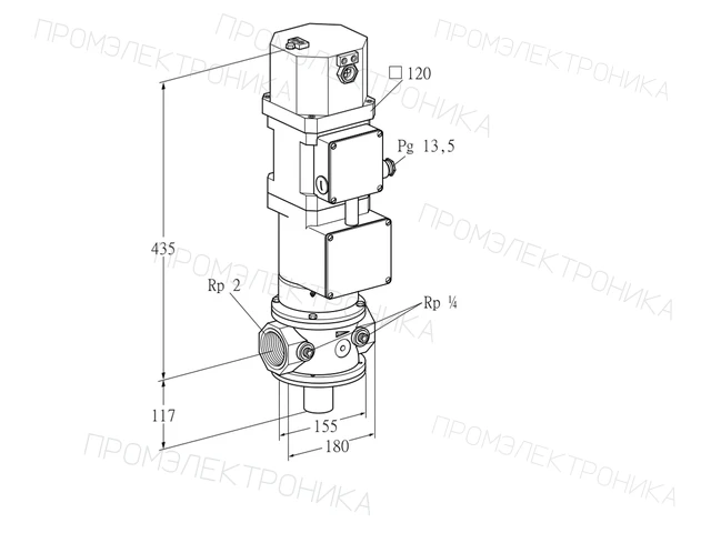 Kromschroder VK 50R10MXA43D — электромагнитный газовый клапан — 85317216