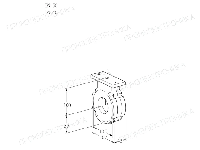 Kromschroder BVG 50/40W05 — дисковая поворотная заслонка — 88300147