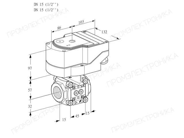Kromschroder IFC 115/15R05-08PPMM/20-30W3E — линейный регулятор расхода — 88303170
