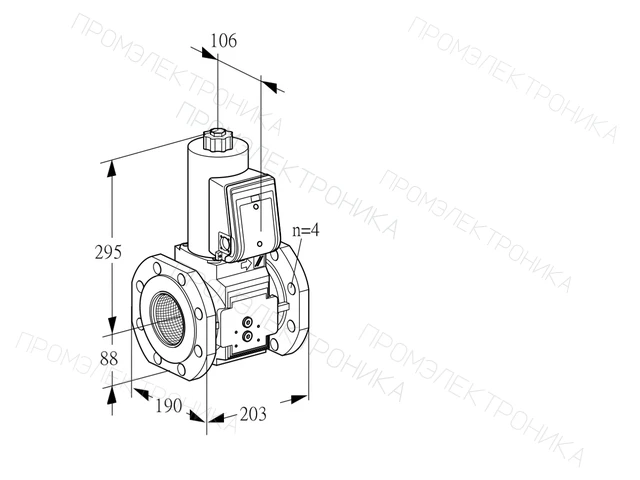 Kromschroder VAS 7T80A05NQB/PP/PP — электромагнитный газовый клапан — 88202813