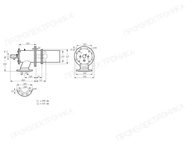 Kromschroder ZIC 200HB-400/435-(21)D — промышленная газовая горелка — 84277650