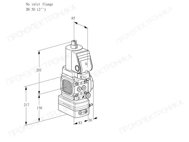 Kromschroder VAH 3T-/50N/NQSRAA — регулятор расхода газа — 88031268