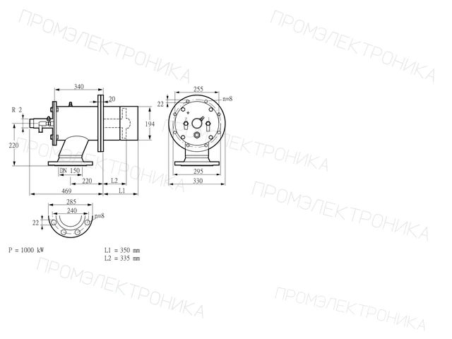 Kromschroder ZIO 200RBZ-350/335-(29)D — промышленная газовая горелка — 84199133