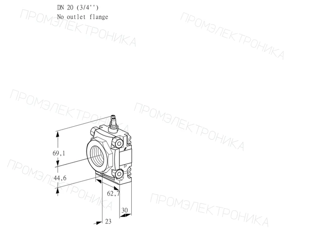 Kromschroder VMV 120/-R05M — регулятор расхода газа — 88027107