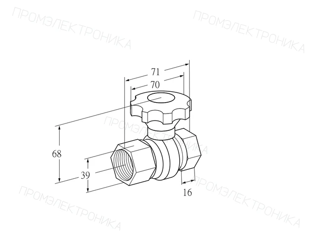 Kromschroder GEHV 20 — регулировочный кран — 03152261