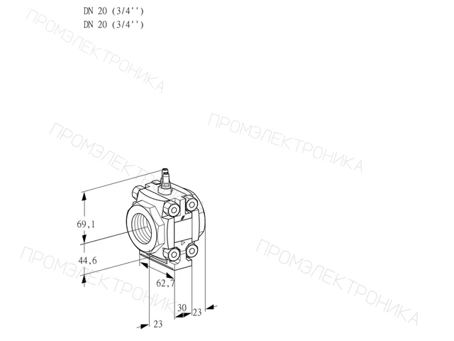 Kromschroder VMV 120N05M — регулятор расхода газа — 88025479