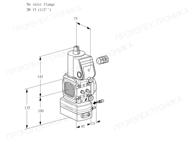 Kromschroder VAH 1-/15R/NWBE — регулятор расхода газа — 88033943