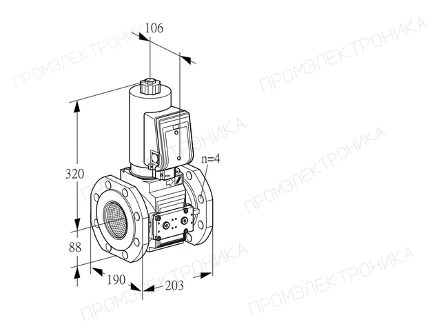 Kromschroder VAS 7T80A05NQGRE/PP/PP — электромагнитный газовый клапан — 88203162