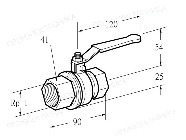 Kromschroder AKT 25R50B — ручной газовый кран — 03152274