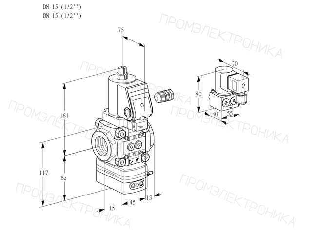Kromschroder VAD 115R/NWGR-25B — регулятор давления газа — 88033108