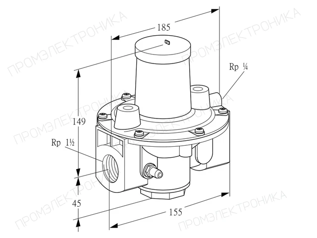 Kromschroder GDJ 40R04-4Z — регулятор давления газа — 03155064