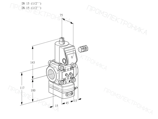 Kromschroder VAV 115R/NWBK — регулятор соотношения газ/воздух — 88016106