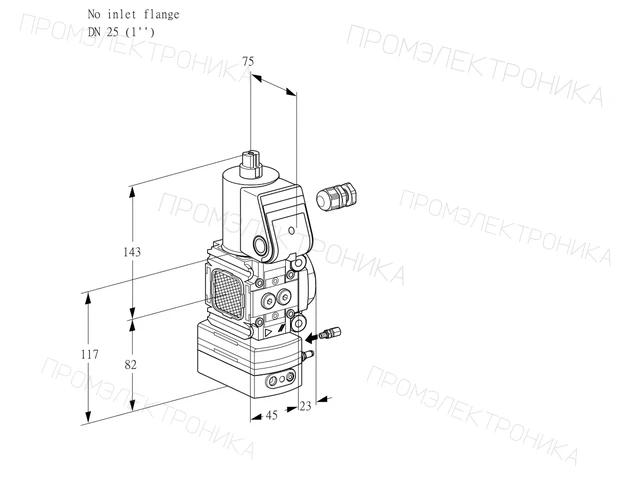 Kromschroder VAG 1-/25R/NWAE — регулятор соотношения газ/воздух — 88010366