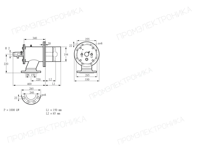 Kromschroder ZIO 200HB-150/85-(21)D — промышленная газовая горелка — 84099779